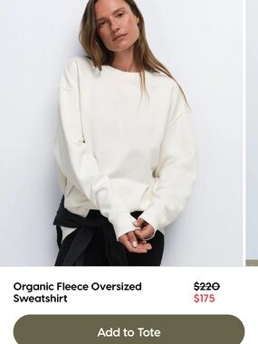 MATE the Label Cream Crewneck Sweatshirt